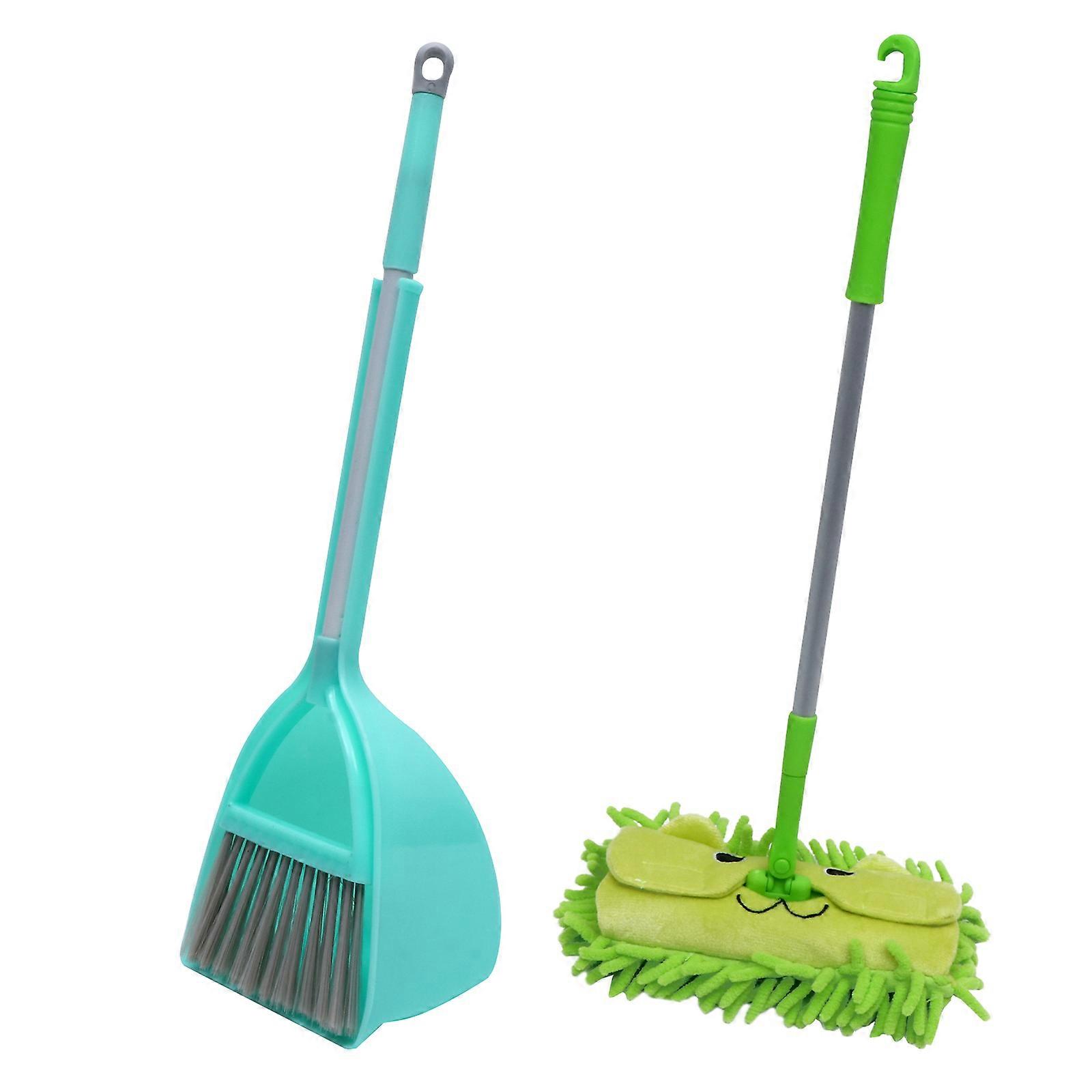 Child Broom Set For Toddlers 3Pcs Mini Cleaning Toy Set Perfect For Children Over 3 Assorted Color Broom Dustpan