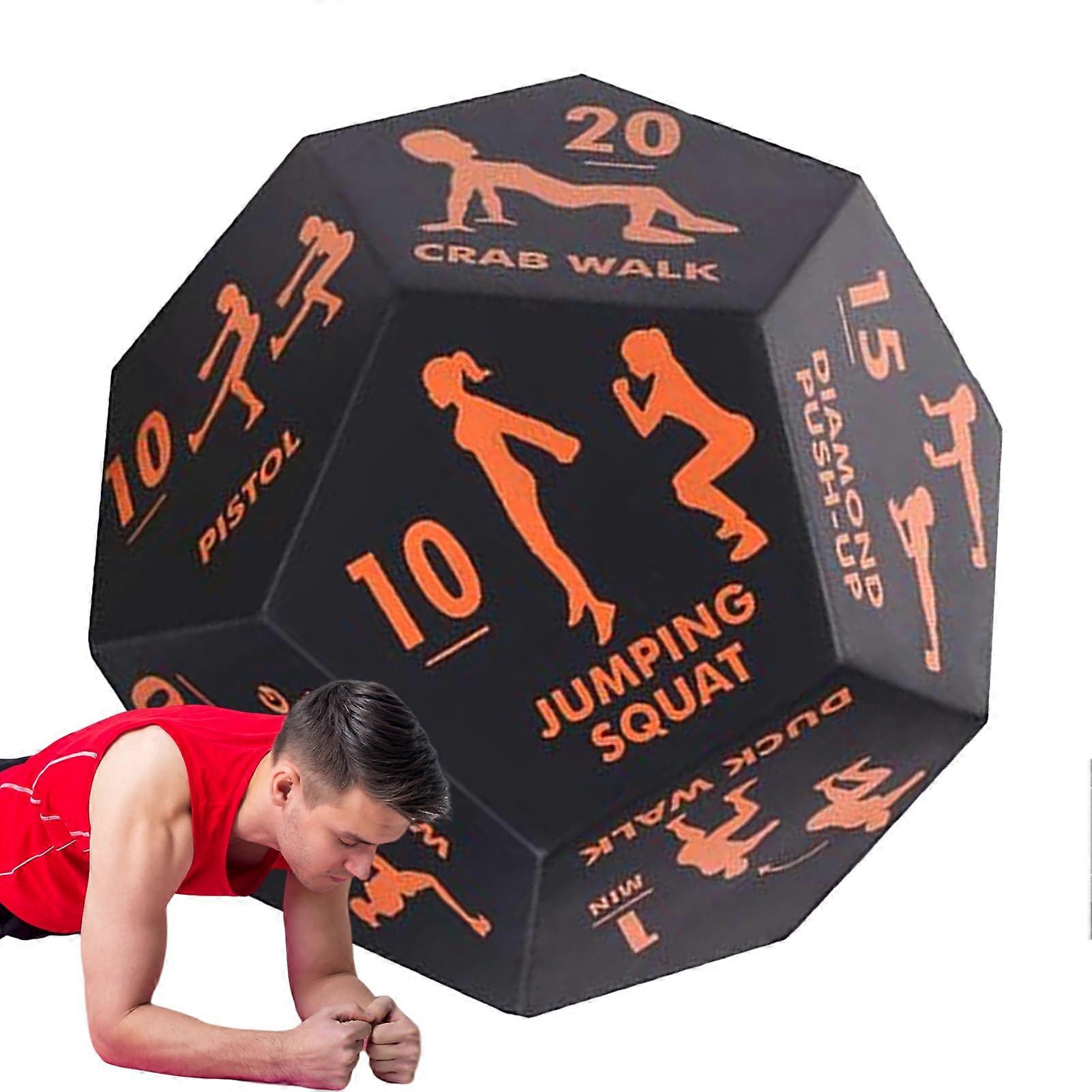 Training dice for movement, sports dice  portable strength training tool, orange