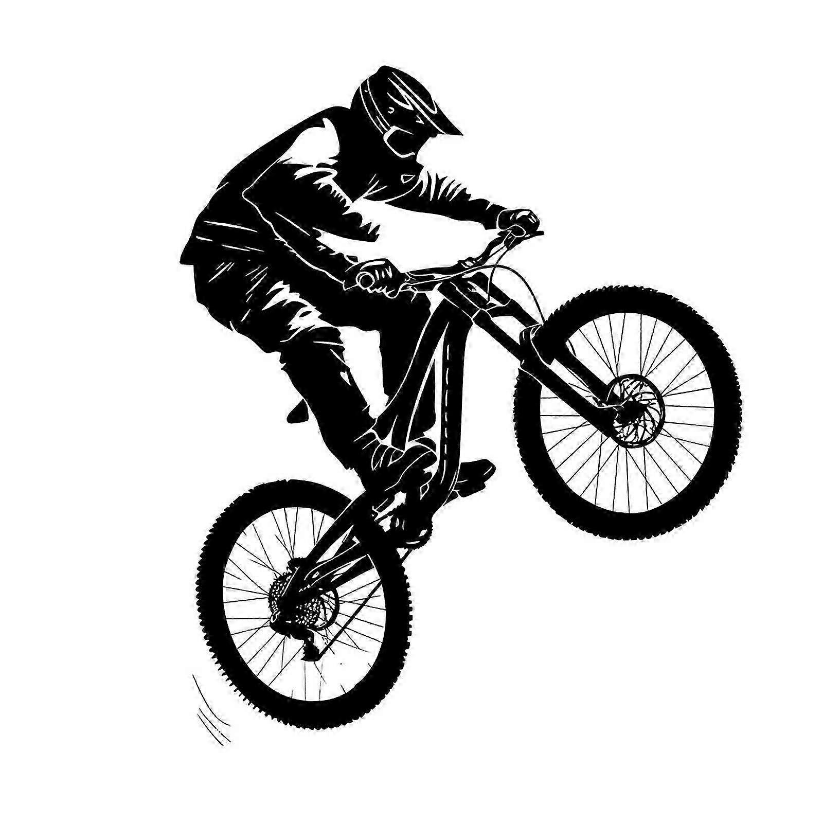 Removable Biker Wall Sticker - Crossborder Design for Motorcycle Enthusiasts and Room Decor