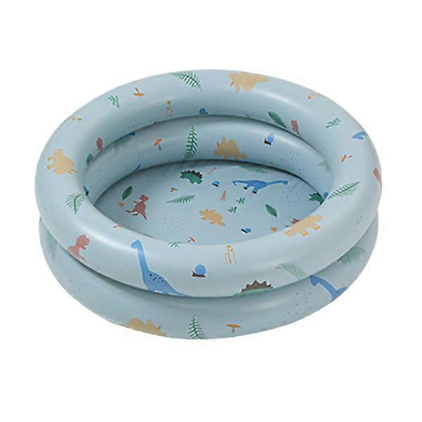 Inflatable pool for baby, retro, blue dinosaur
