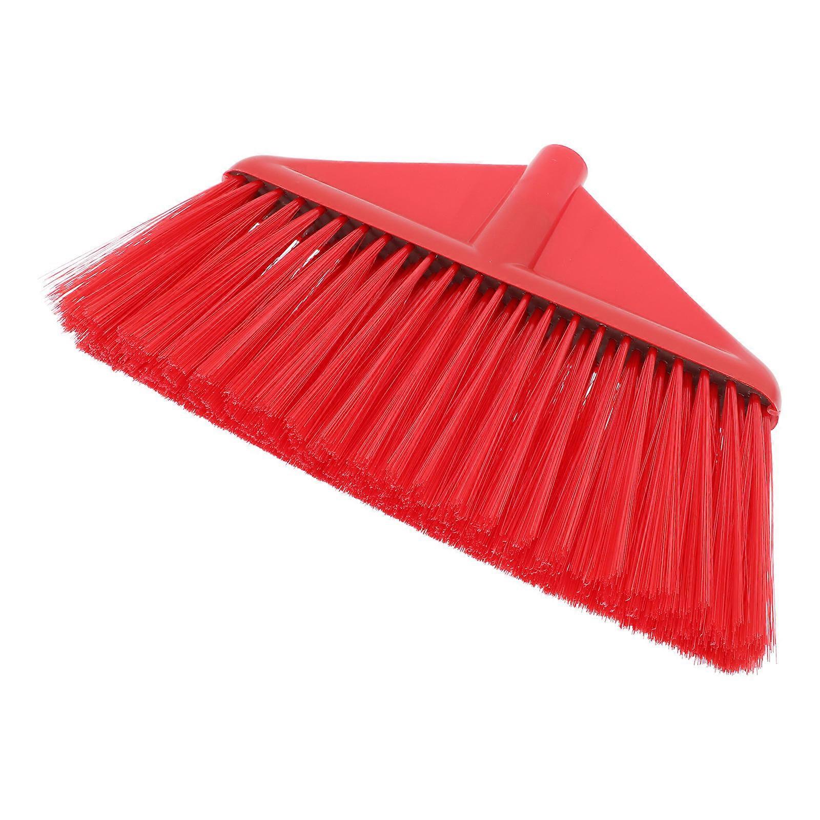 Plastic Broom Head for Home Use Red Color Easy to Clean Desktop and Floor 7.5 Inches