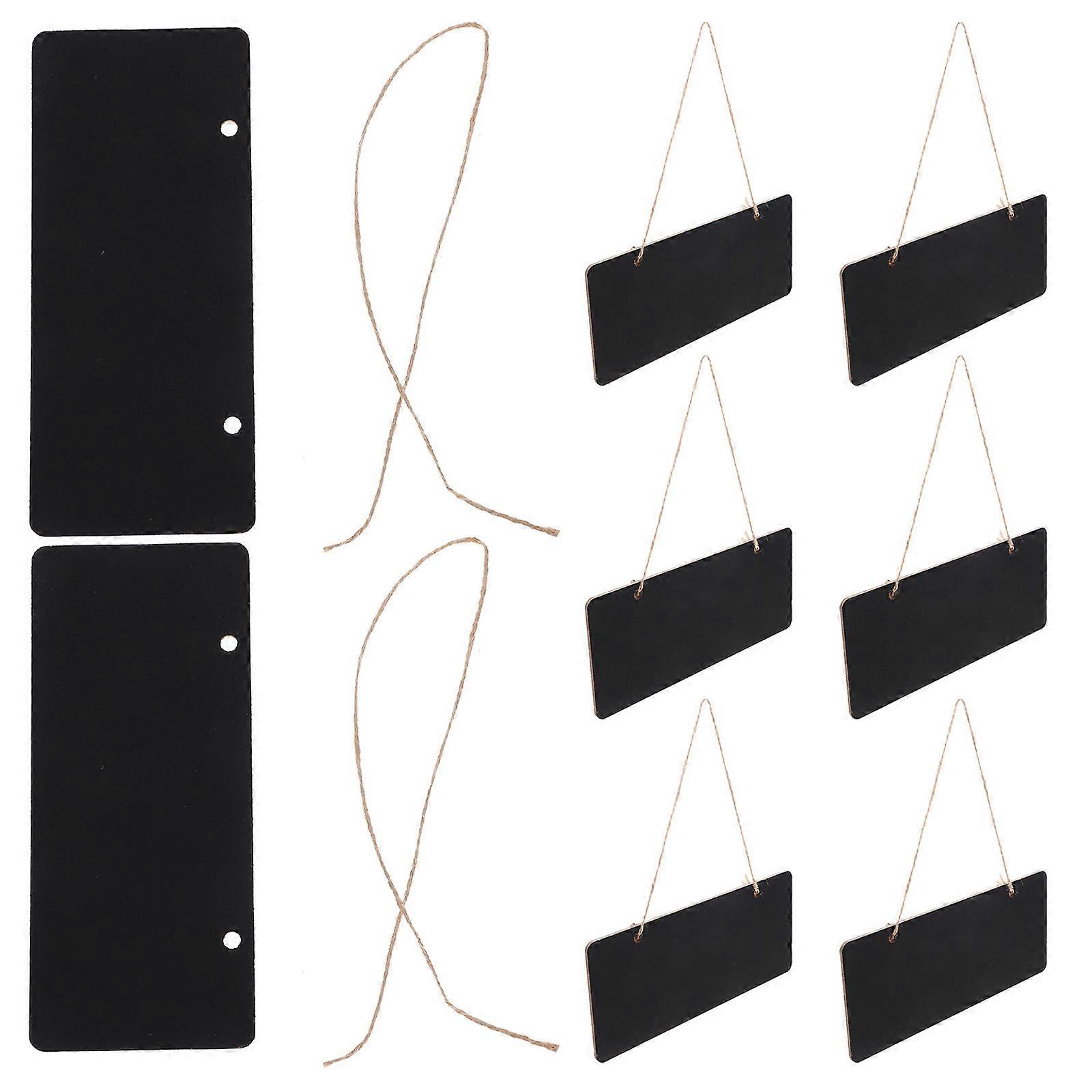10pcs Erasable Small Hanging Chalkboards for Home, Store & Patio – Reusable Memo & Message Boards for Signage & Guest Notes