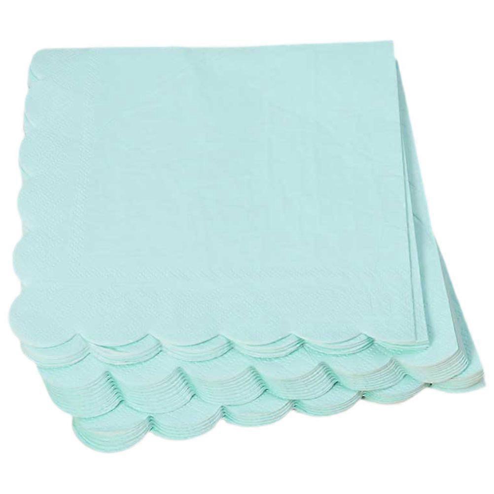 Elegant Scalloped Tissue Papers 16Set Ideal For Family Parties Weddings And Holidays In Green Thickened Solid Color