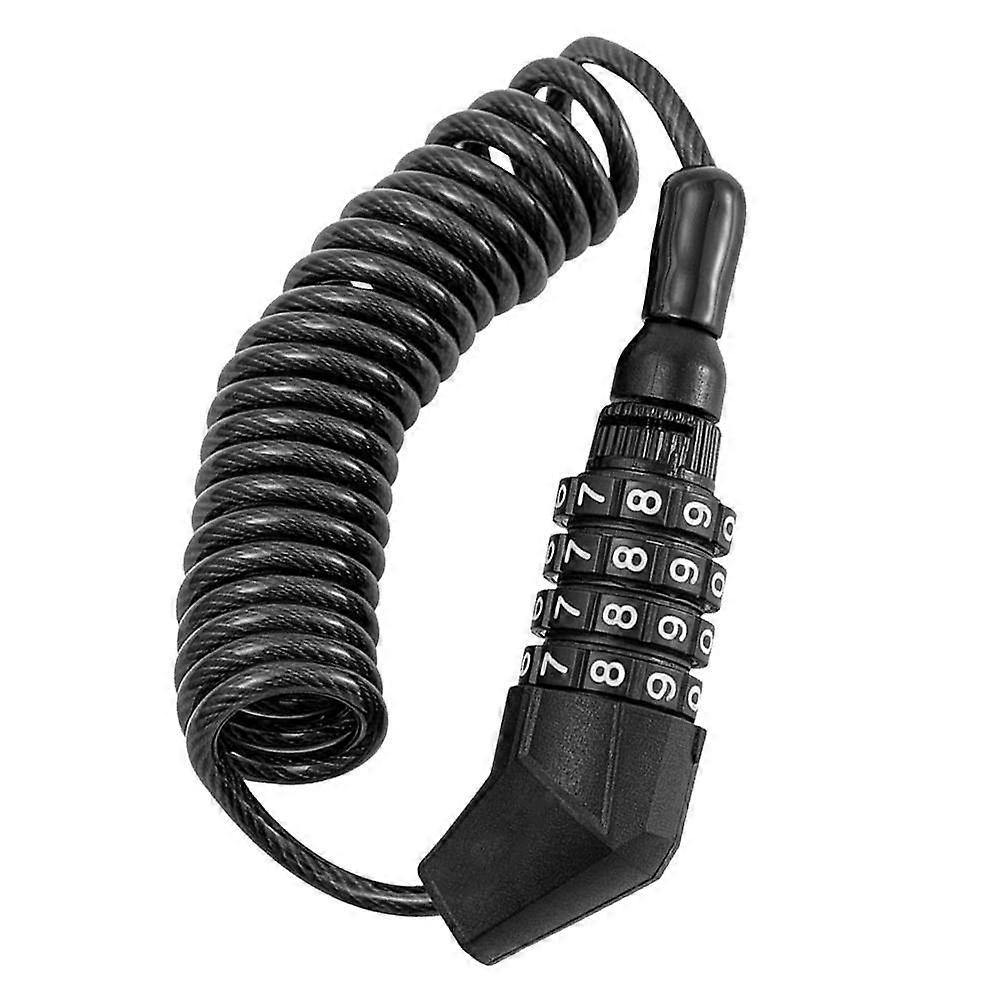 Head Lock for Bike Security with Flexible Anti-Theft Cable