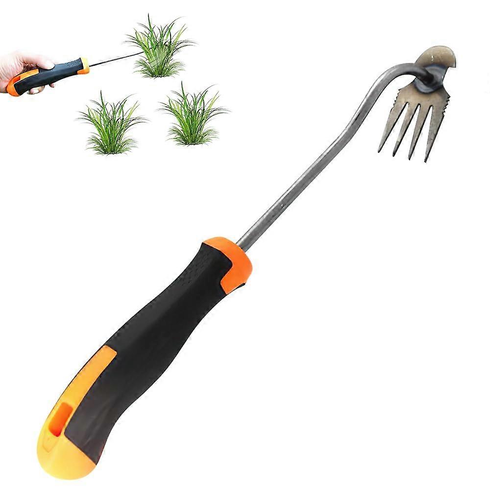 Gardening Hand Weed Remover Tool, Ergonomic Weed Cutter with Long Handle, Durable Joint Scraper for Lawn and Garden