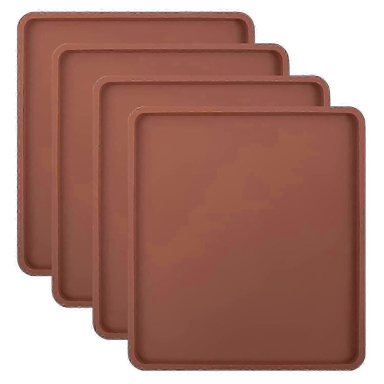 Silicone Dehydrator Mats 4-Pack for Excalibur Mill Cabela, Nonstick Tray Liners<br>High-Quality Food Grade Silicone Dehydrator Sheets with Raised Edge