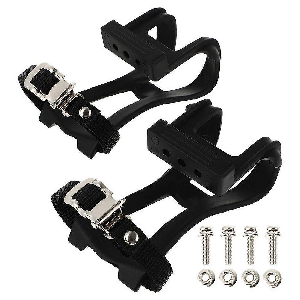 1 Set Exercise Bike Toe Cage Gym Cycle Toe Cage Replaceable Footrest Clips Replacing Toe Clips Replacement Riding Supply