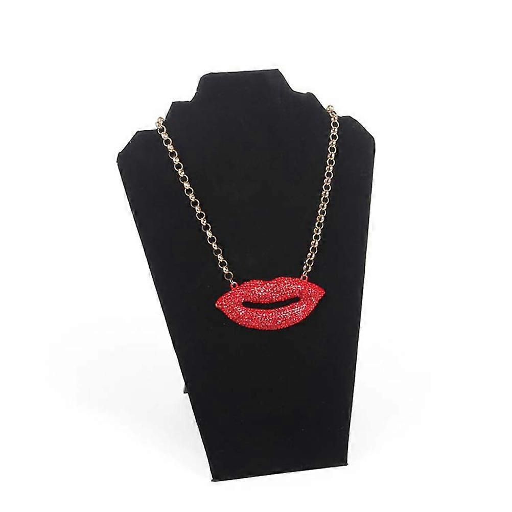 Necklace Display Board 1Pack Collar Shape Jewelry Display Holder for Home Use and Store Display in Black