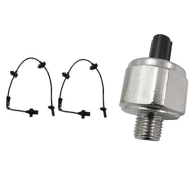 2 Set Car Accessories: 1 Pcs Car Knock Sensor & 1 Set Front Right / Left Abs Wheel Speed Sensor