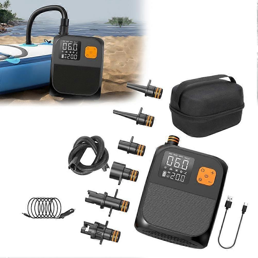 Electric Air Pump for Inflatables, Portable SUP Pump, Fast Charging with TypeC