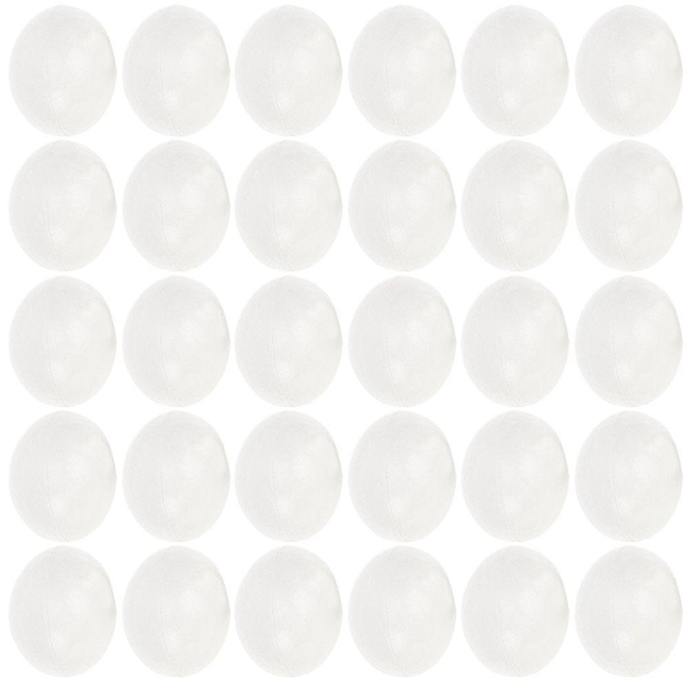 30Pcs Imitation Eggs Easter DIY Hand Painted Eggs Decor Egg Models for Kids