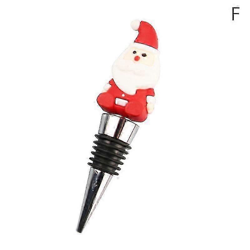 1Pc Christmas Series Wine Stopper Bar Party Decoration Snowman Shap...