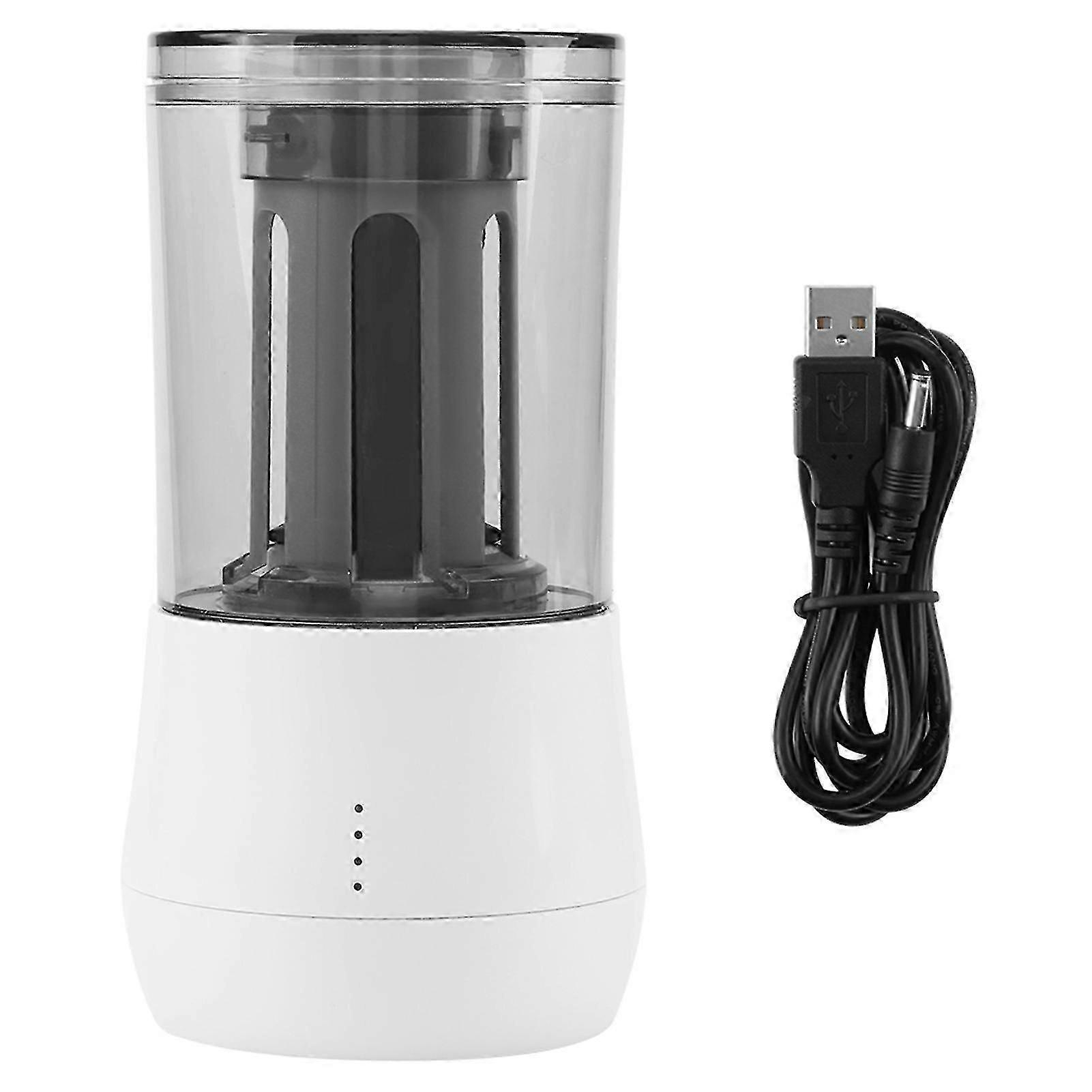 TENWIN Electric Pencil Sharpener Auto Sharpener Tool for Students White