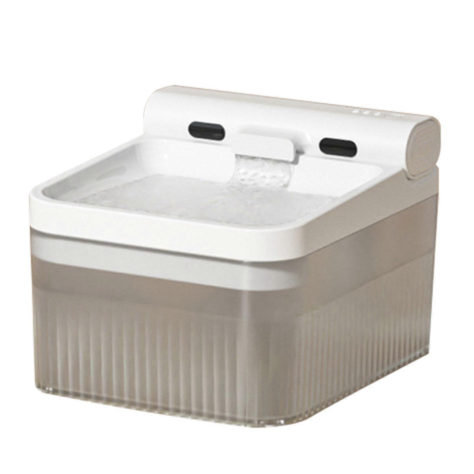 Wireless Cat Water Fountain Battery Operated 4L for Pets Dog Cat Water Dispenser Filter Chip Water Purification