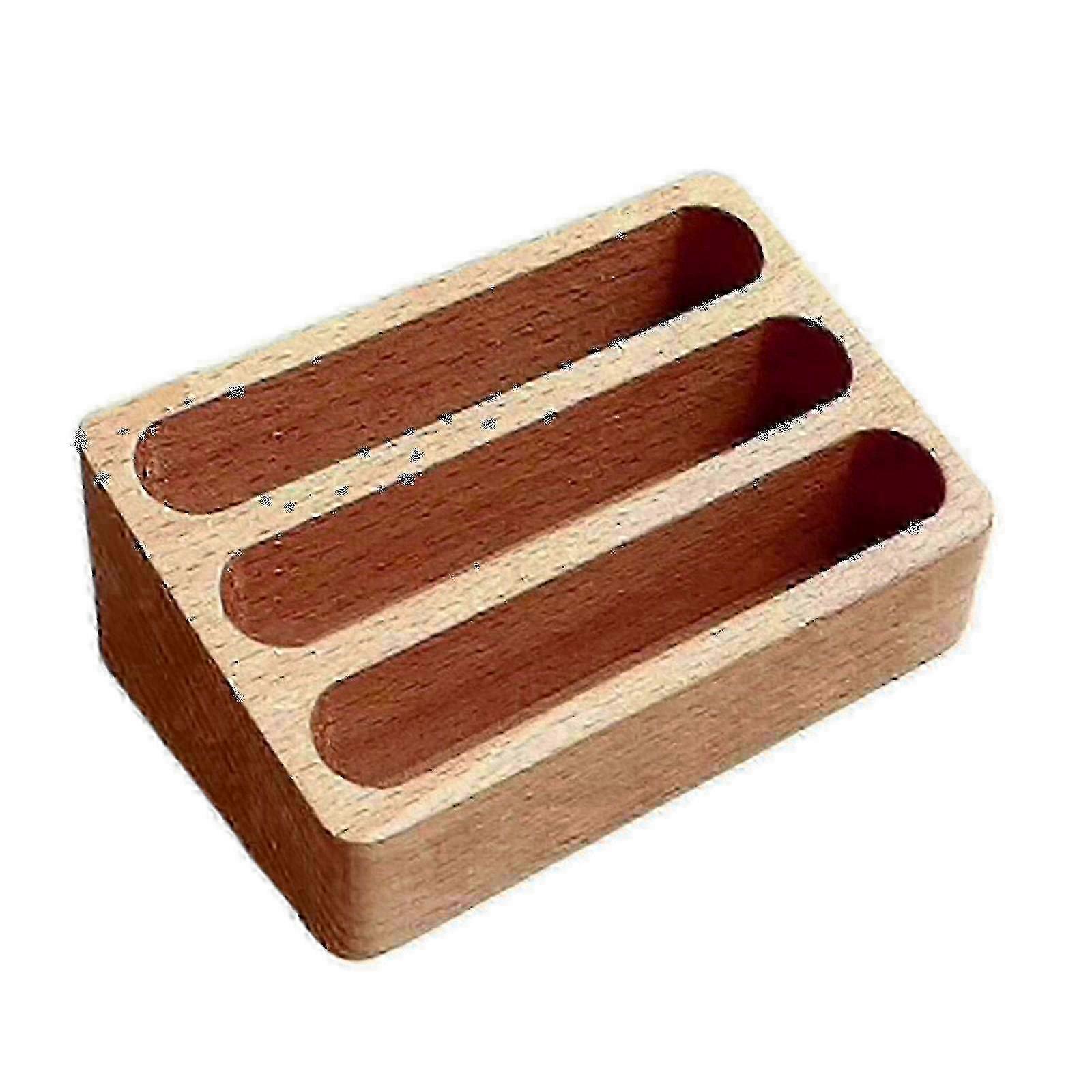 Visitenkartenhalter aus Holz für den Schreibtisch oder das Büro