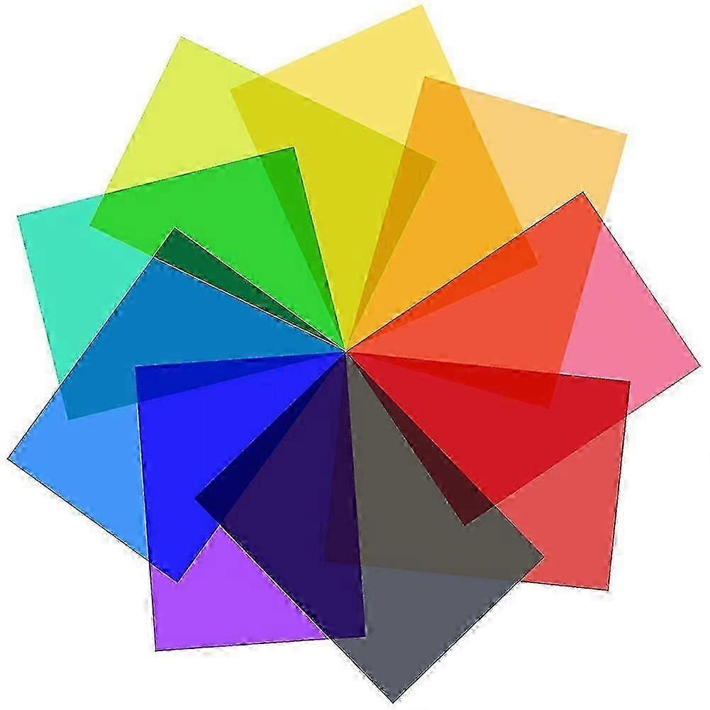 Video lighting color correction overlay films - 9pcs professional set