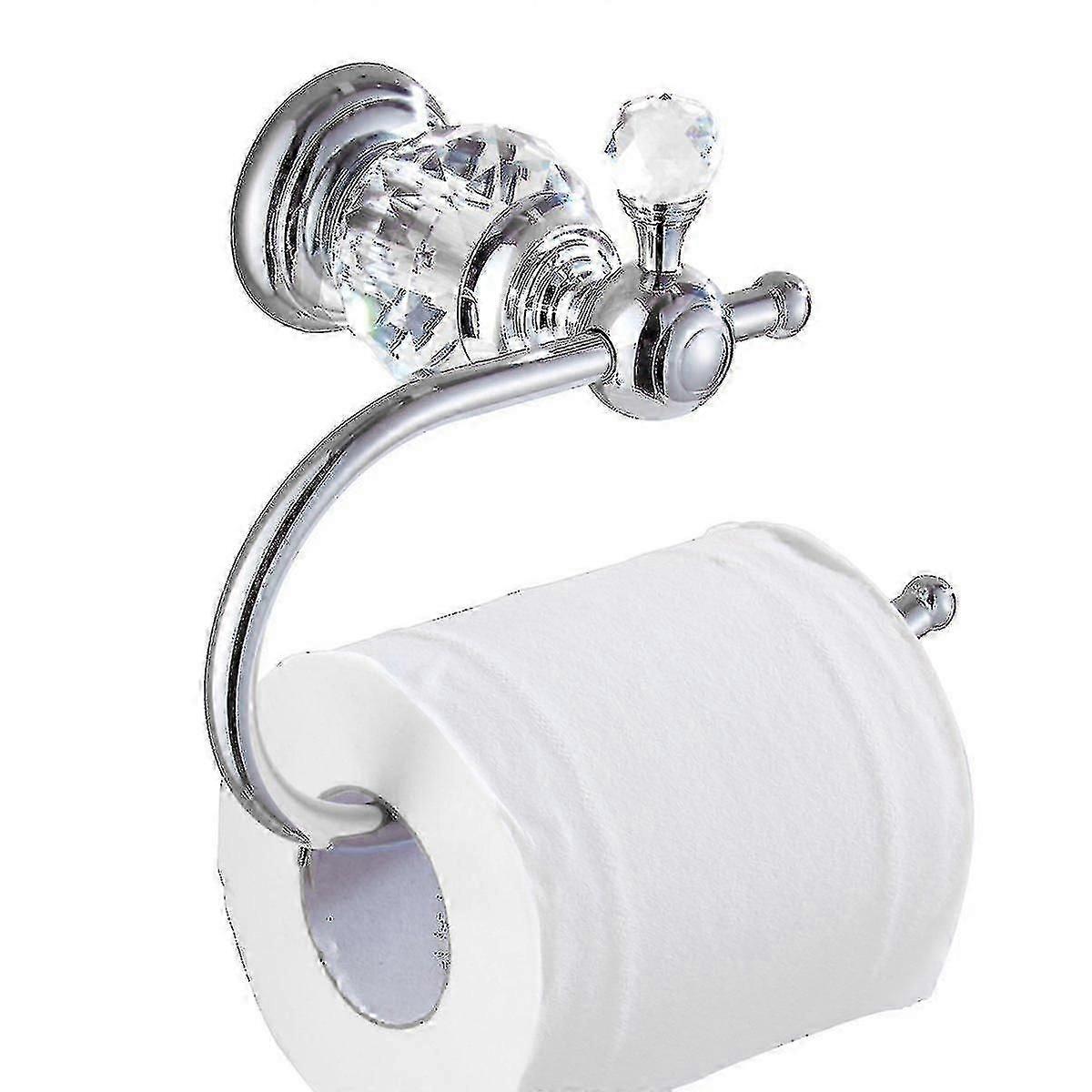 Crystal Series Toilettenpapierrollenhalter aus Messing, Chrom poliert-Yvan! ZZ17