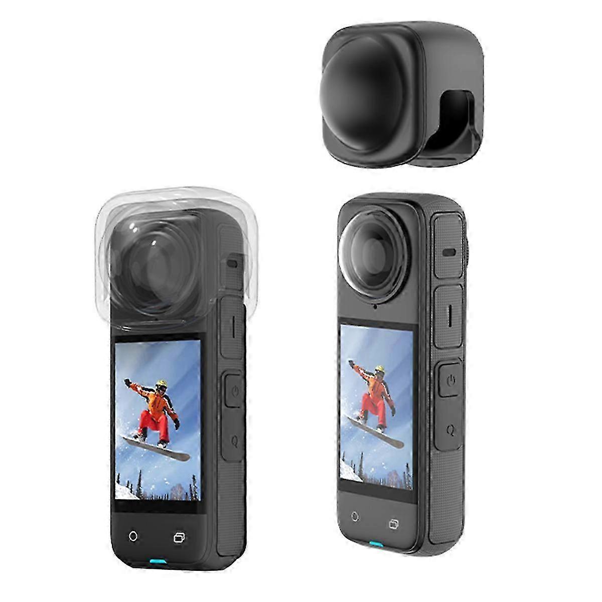 Silicone Lens Cap for X4 Panorama Camera Lens Cap Soft Silicone Lens Protective Cover Camera Accessory