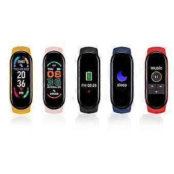 M6 Orologio Intelligente Orologio Fitness Cardiofrequenzimetro Monitoraggio del sonno Smartwatch Schermo a colori da 0,96 pollici IP67 Braccialetto sportivo impermeabile