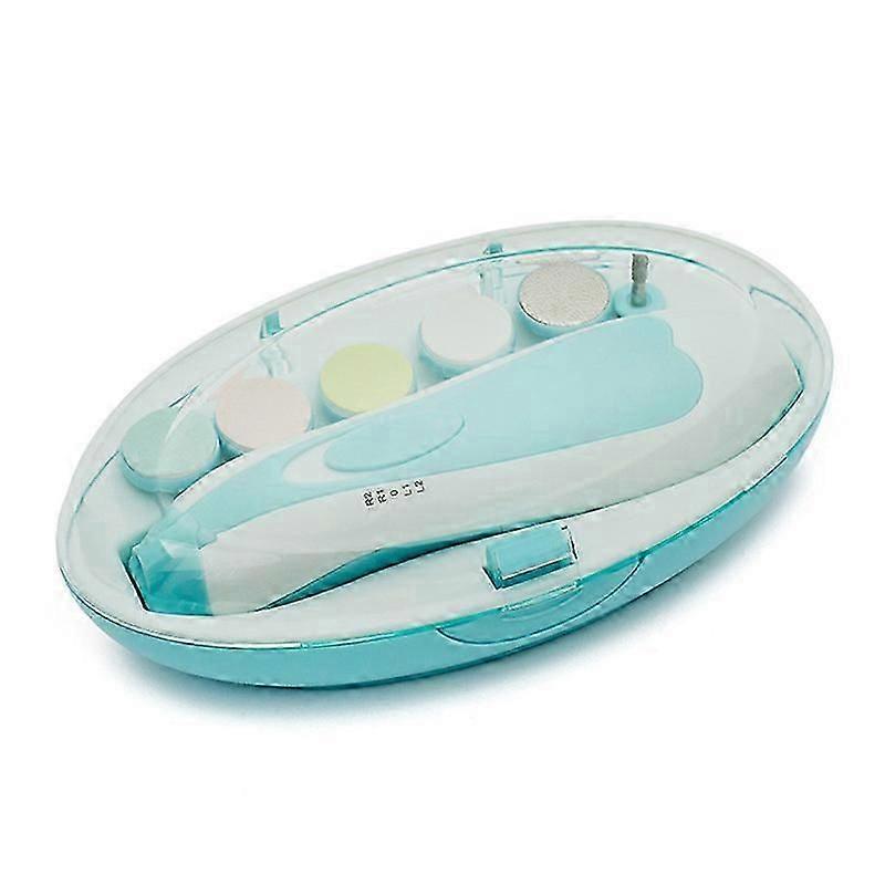 Electric Baby Nail Trimmer with LED Light 6 in 1 Baby Nail File Kit No Sharp Claws Hurt for Newborn Toddler
