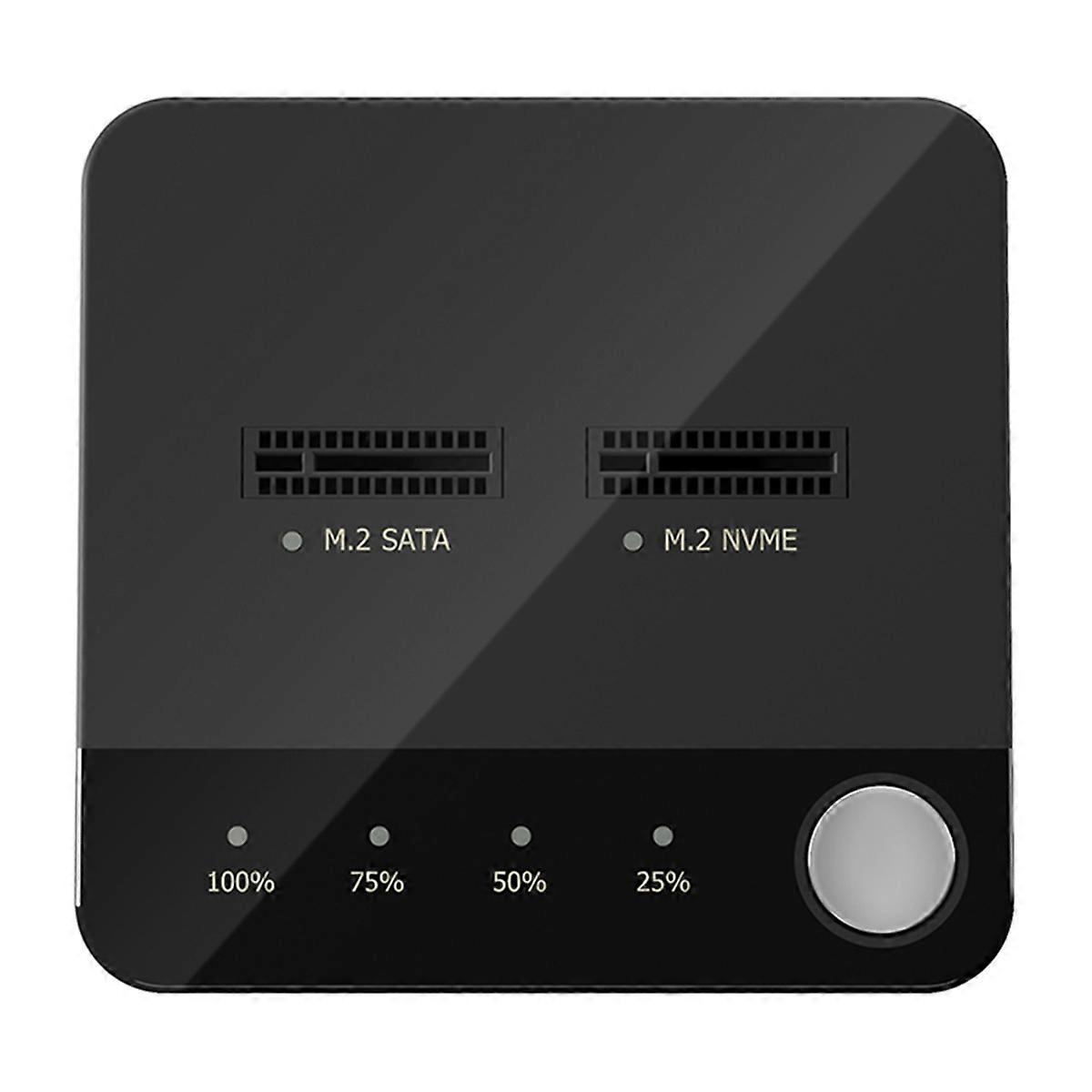 M.2 /NVMe Dual-Bay Hard Drive Docking Station Clone Duplicator