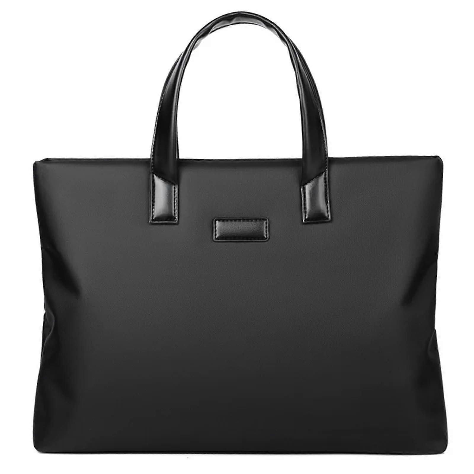 Men's Briefcase Laptop Bag For Work And Travel, Large Capacity Business Computer Case Black
