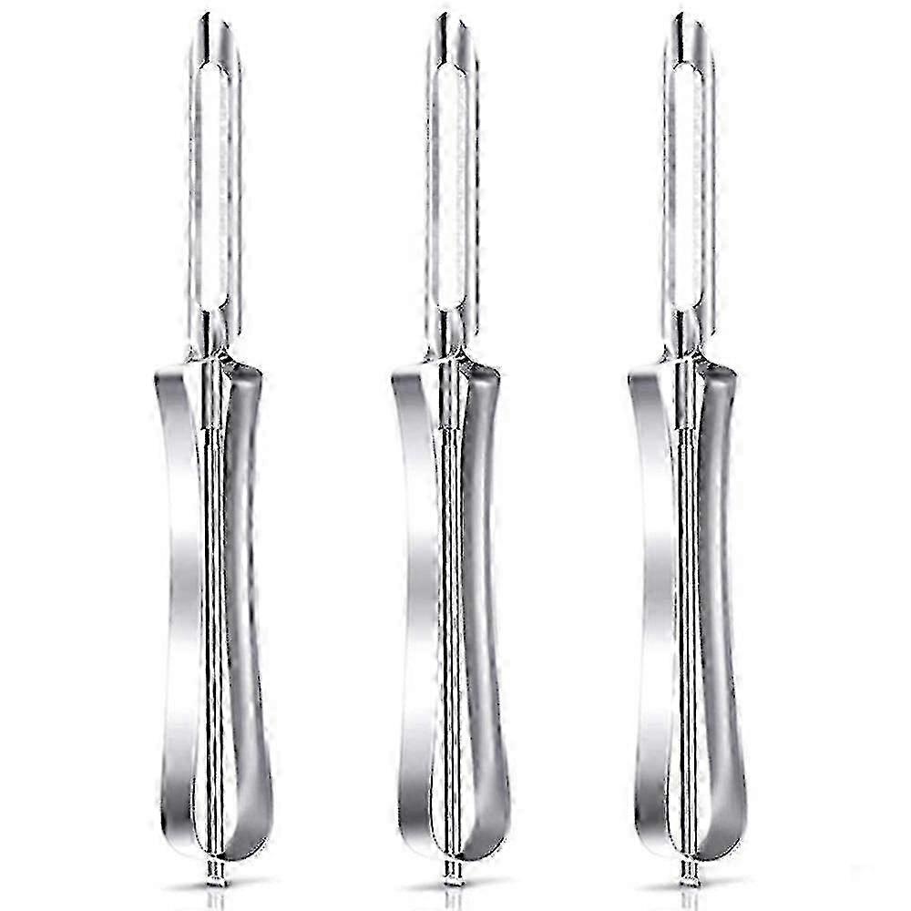 3 Stainless Steel Rotary Vegetable Peelers