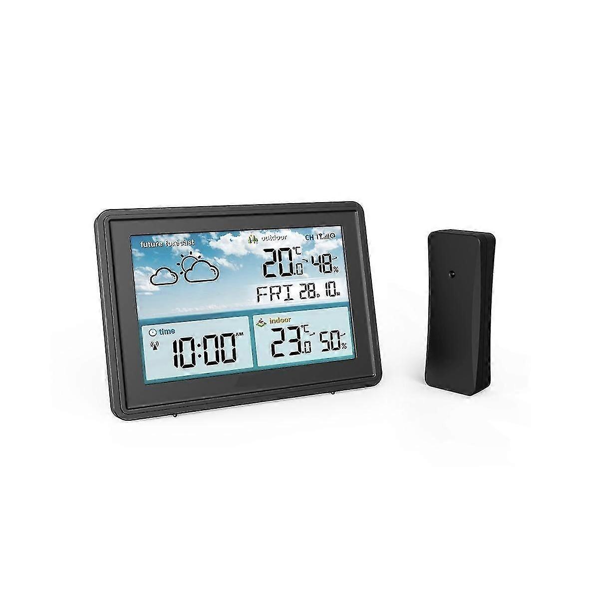 Wireless Digital Weather Station Color LCD Display Thermometer Hygrometer Forecast Sensor Frost