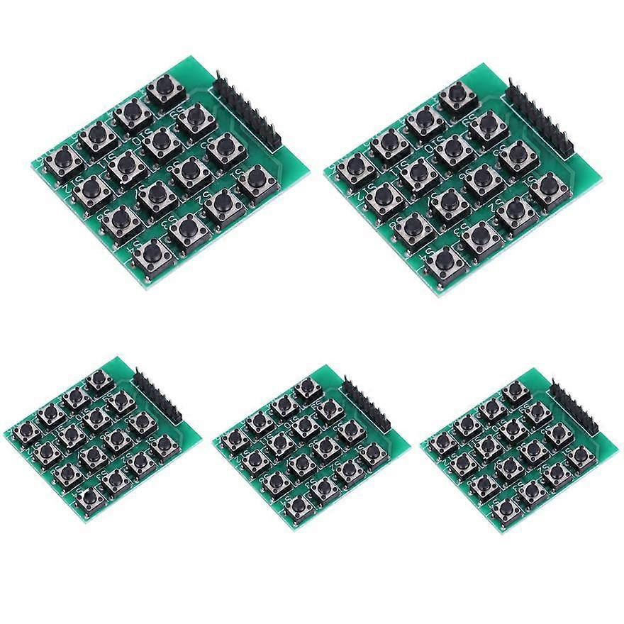 16 Keys 4x4 Push Button Keypad Module for MCU 5pcs