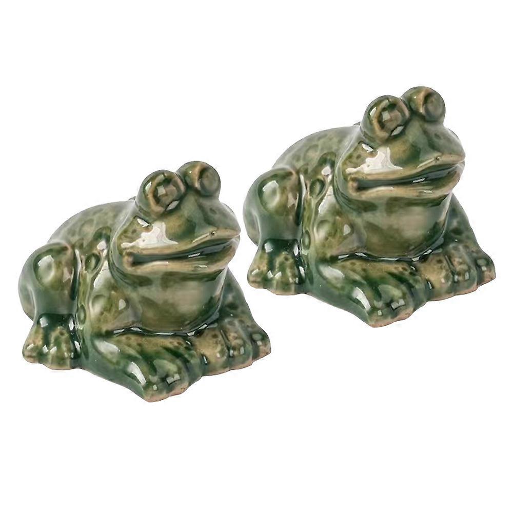 Frog Shaped Toilet Bolt Covers Resin Material Green Color for Home Use Easy Installation Practical Design 2 Pieces