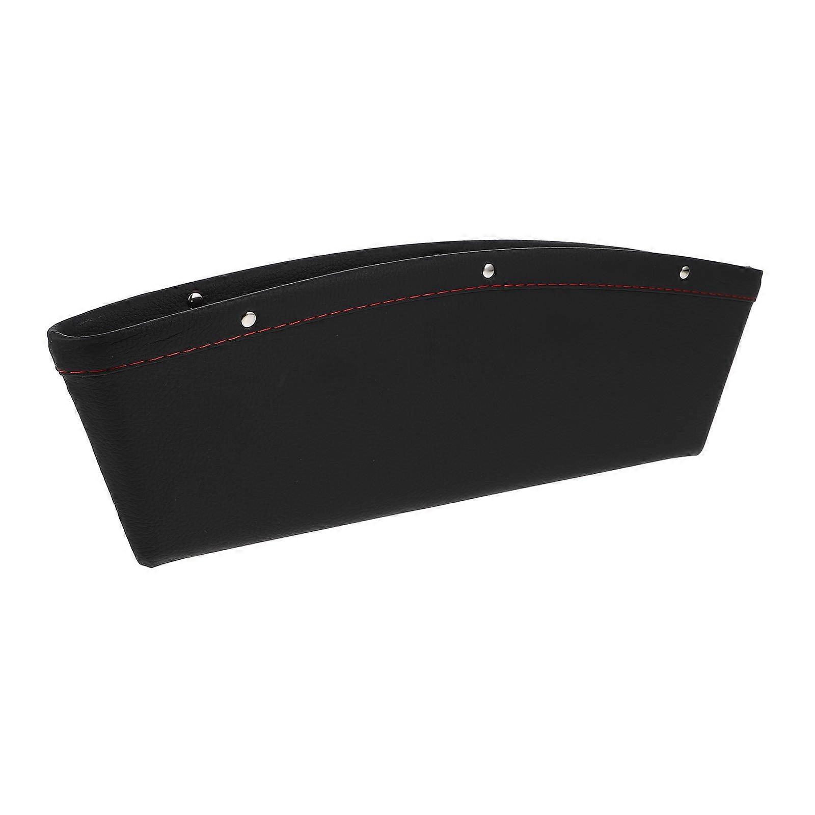Car Seat Crevice Storage Box Organizer Pu Rectangular Shape Organization For Automotive Interior 1Pcs