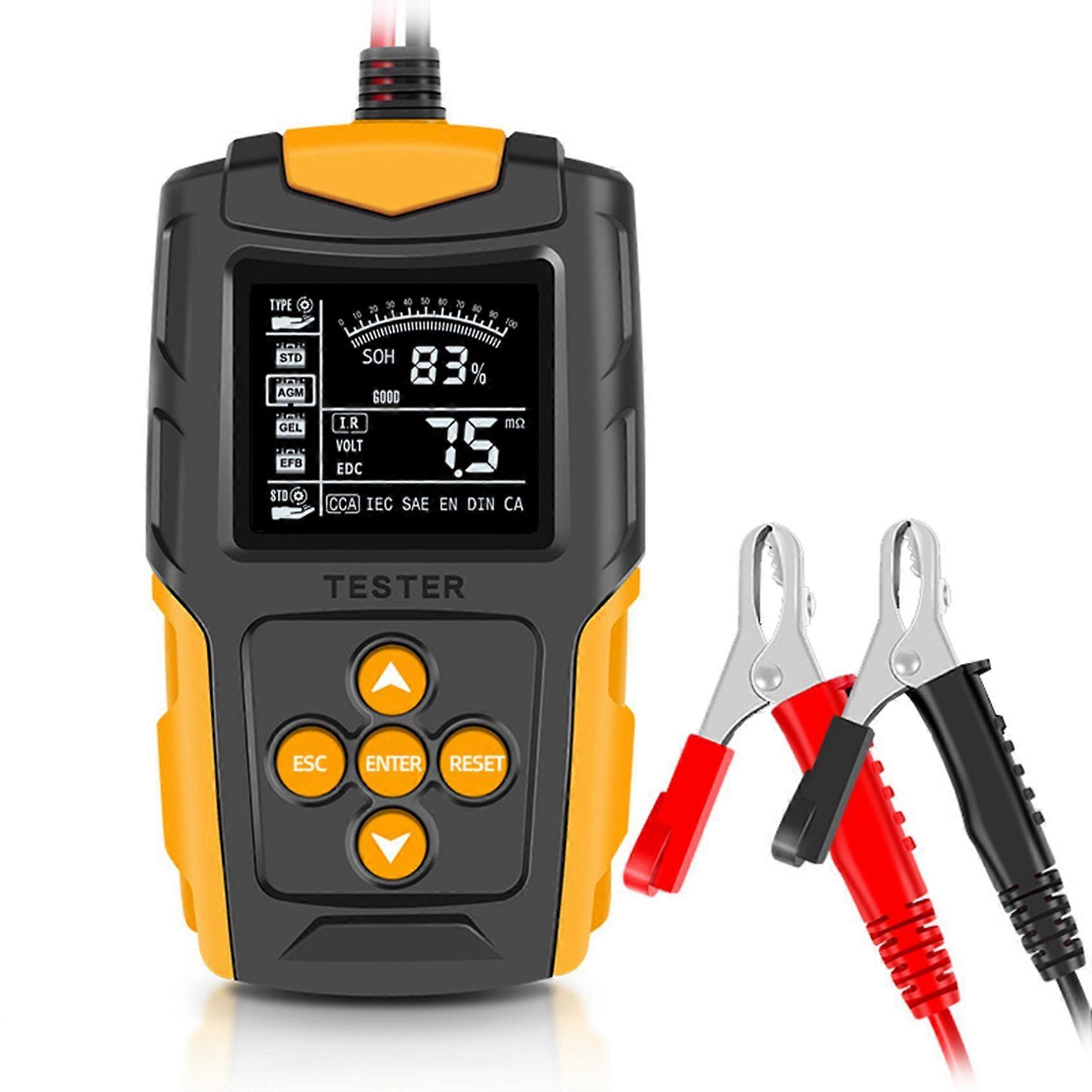 12V/24V Car Battery Tester Digital Automotive Diagnostic Battery Tester Analyzer Vehicle Cranking C