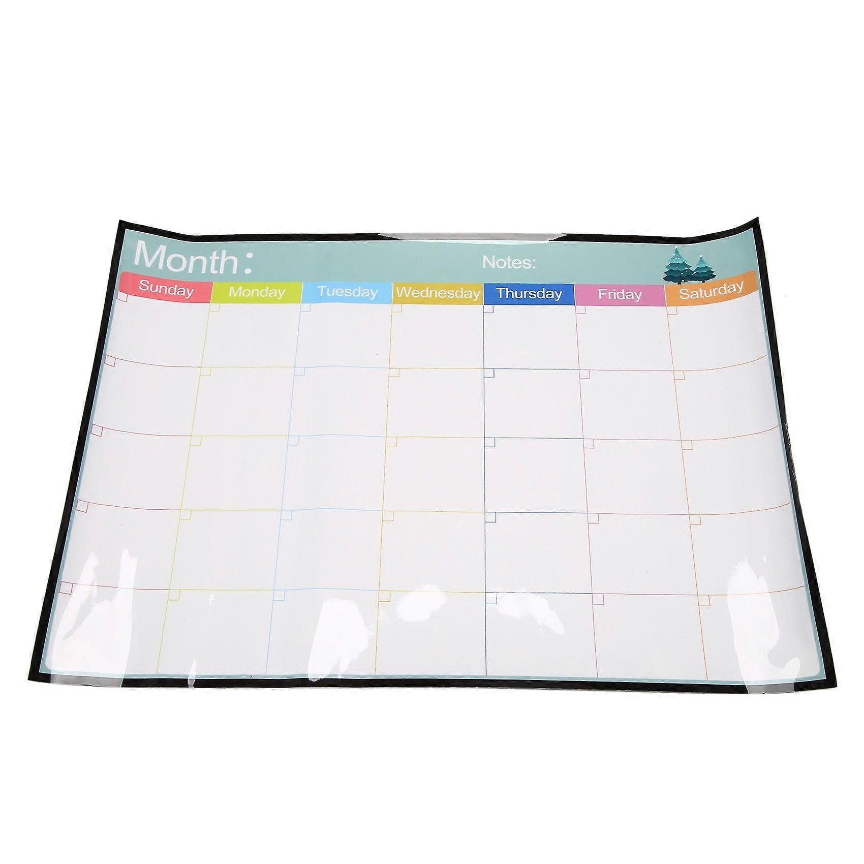 Erasable Magnetic Whiteboard Dry Erase Board Magnets Fridge Refrigerator To-Do List Monthly Daily W