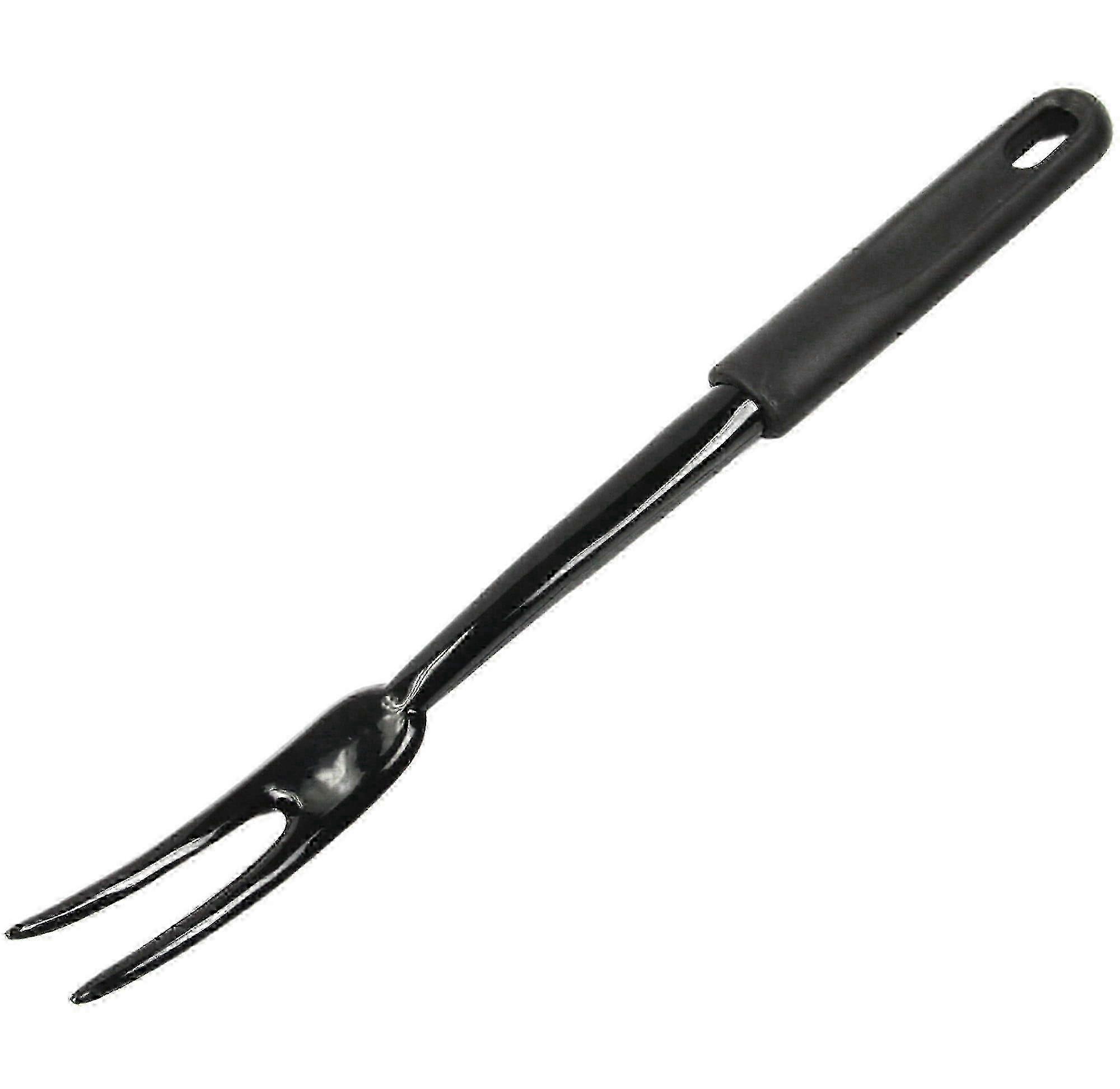 Musta nailonlihahaarukka 12" - Ammattimainen grillaus- ja veistotyökalu, raskas ja lämmönkestävä