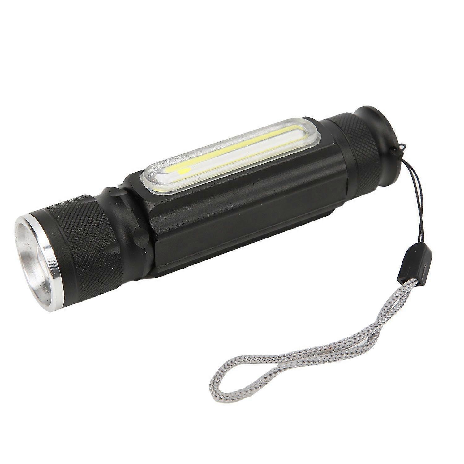 Flashlight - Rechargeable, Aluminium, Waterproof(Black)