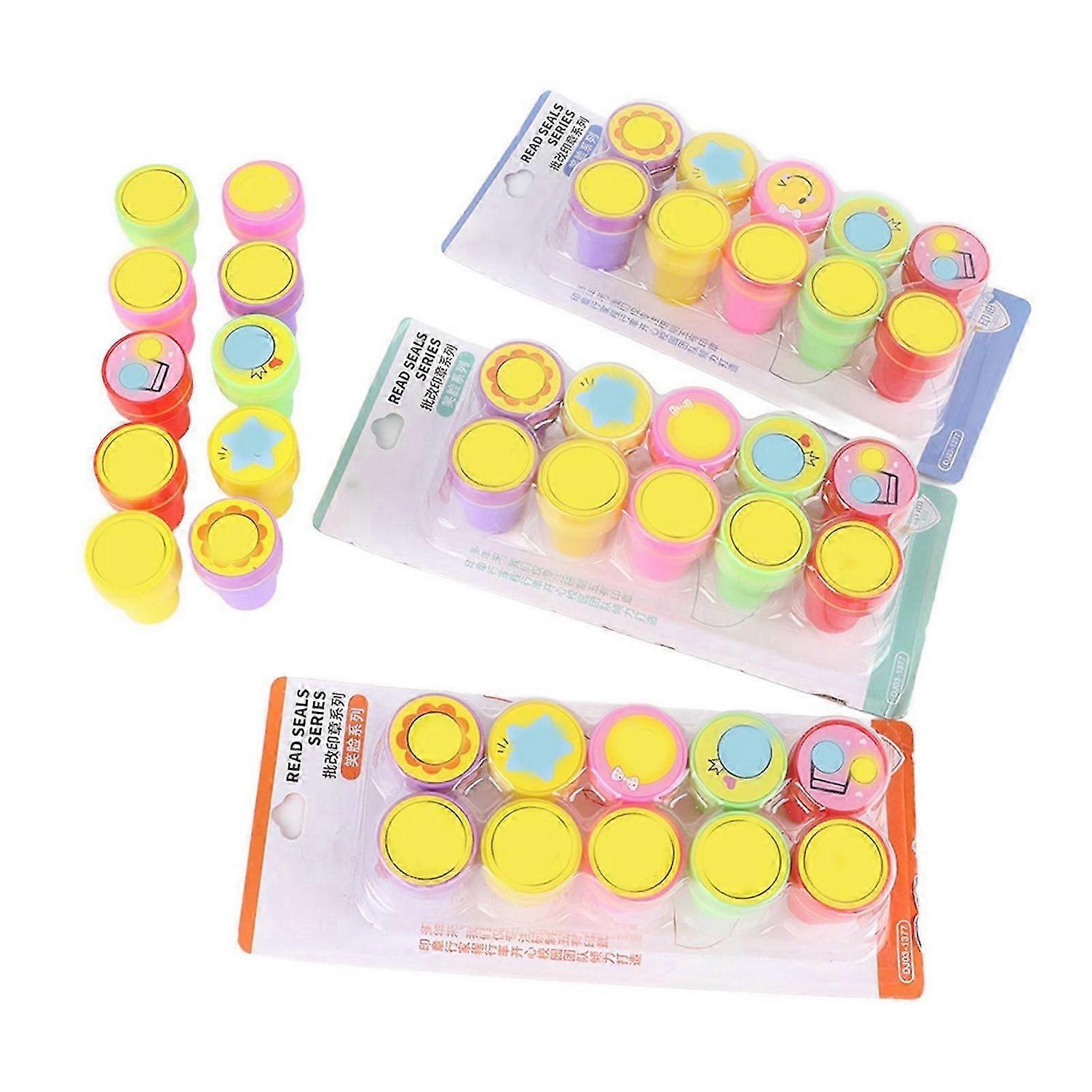 2025 Latest Model 40pcs Teacher Stamp Set Cartoon Cute Lightweight Smile