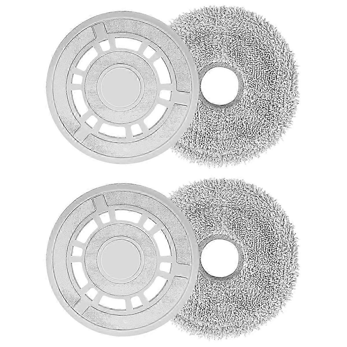 Mop cloths for Xiaomi X20+ and Dreame L10 series robots, washable and reusable