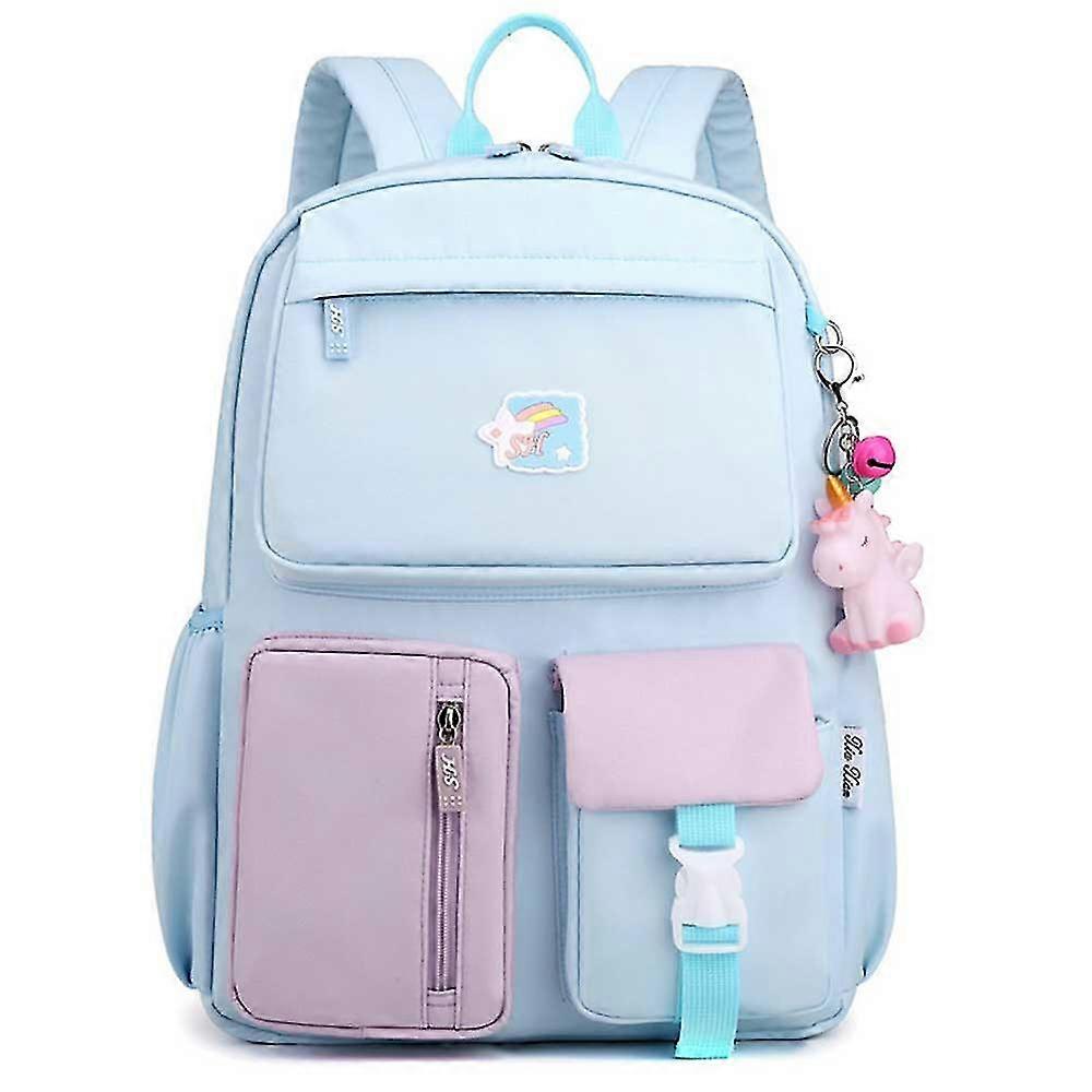 Student Backpack - School, Travel, or Work Bookbag with Large Compartment（Blue）