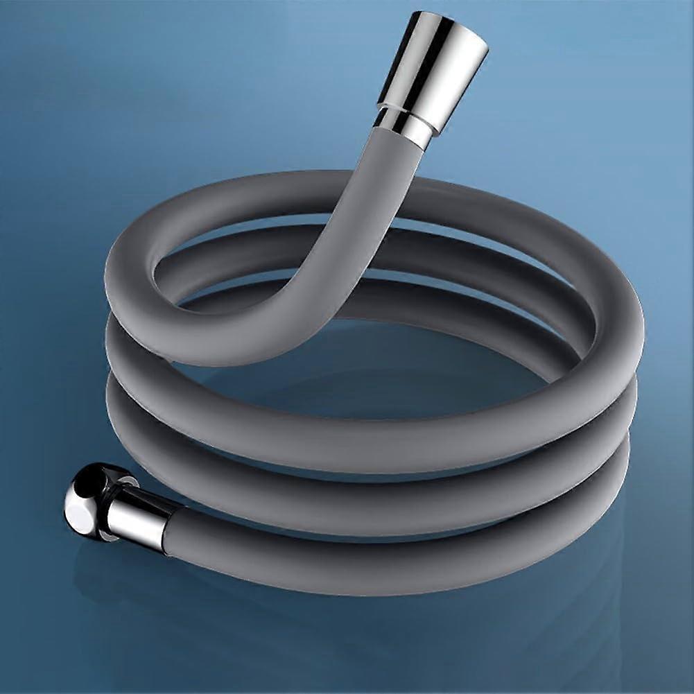 Flexible and 2M Pressure Silicone Hose for Shower Head and Faucet Tap White