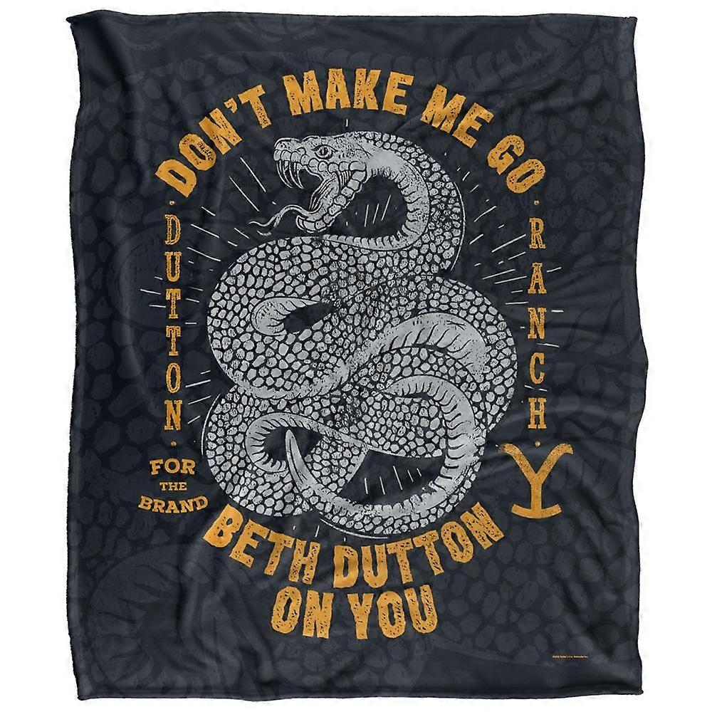 Yellowstone Silky Snake Beth Dutton Supersoft Blanket