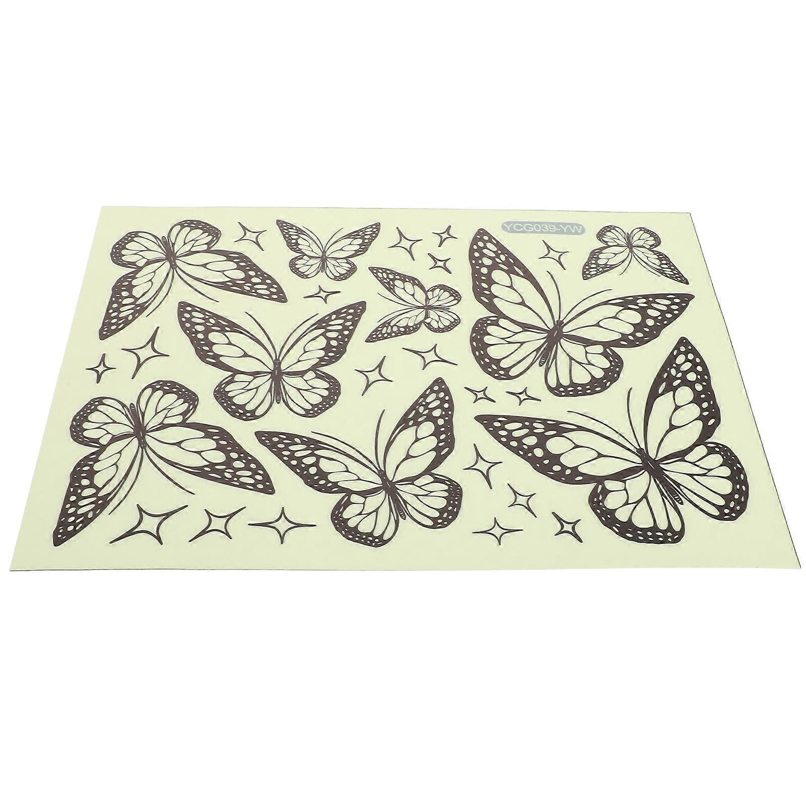 Luminous Butterfly Wall Stickers for Decoration 1Set Glow in The Dark Design