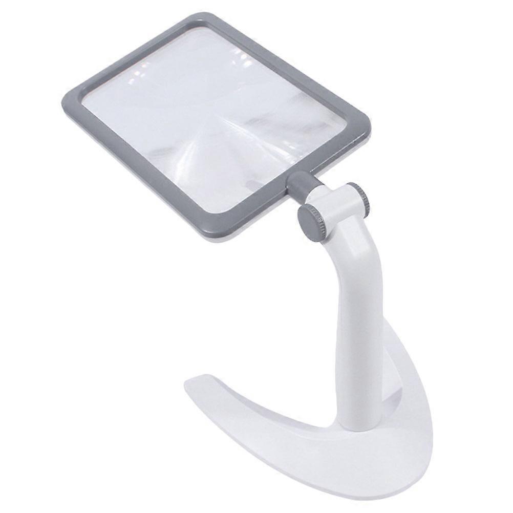 LED Desktop Magnifier for Books 2Pcs Handheld with Adjustable Lighting