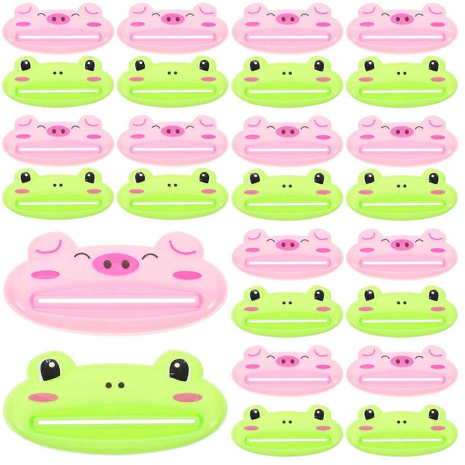 Manual Toothpaste Squeezer Cartoon Animal for Bathroom 80Pcs Set