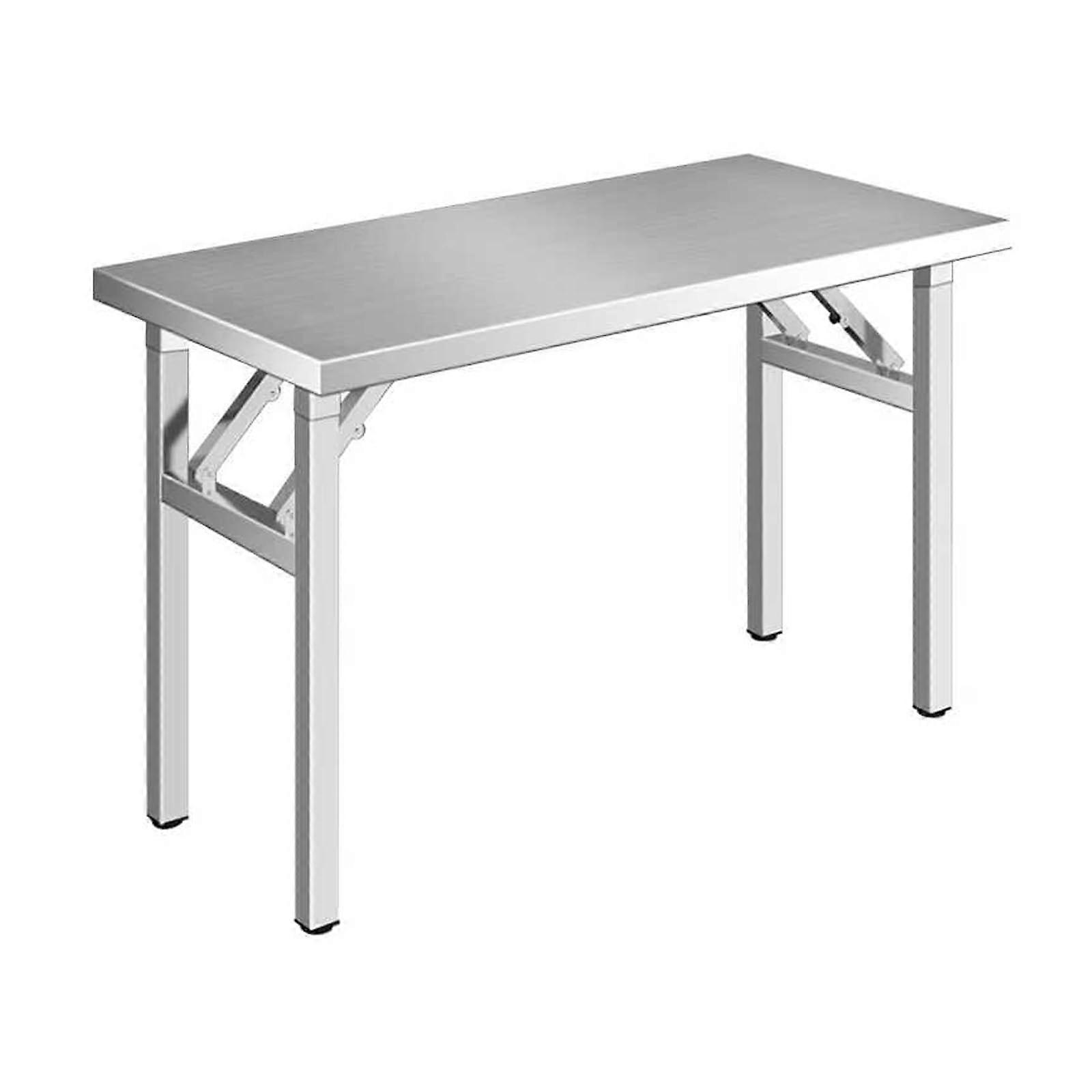 Πτυσσόμενο τραπέζι εργασίας από ανοξείδωτο ατσάλι, επαγγελματική προετοιμασία κουζίνας, εξωτερική χρήση, 39,4x27,6x29,5in / 100X70X75CM, ένα χρώμα