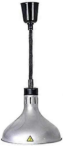 Heat Lamp Food Warmer Portable Telescopic Adjustable Chandelier Single Head Buffet Food Heating Lamp Silver