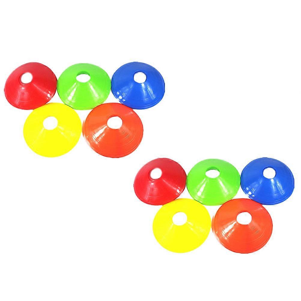 Football Training Obstacle for Outdoor Use Includes 20Pcs Assorted Color Discs