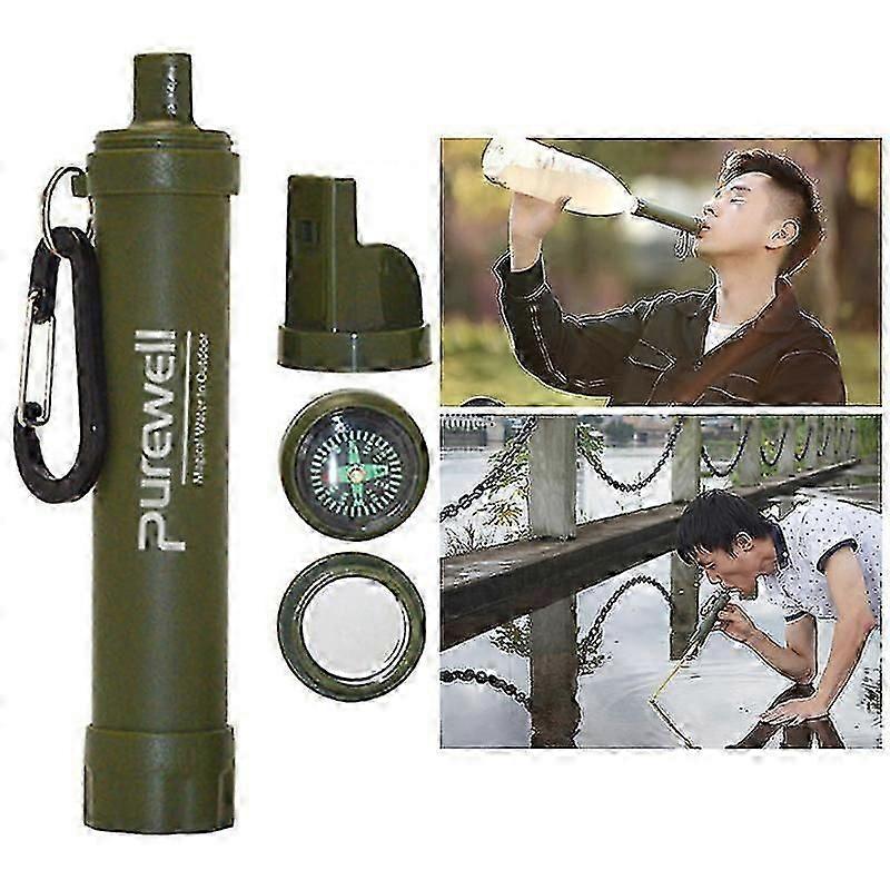 Portable Water Filter Purifier Filtration Straw Emergency Survival Outdoor