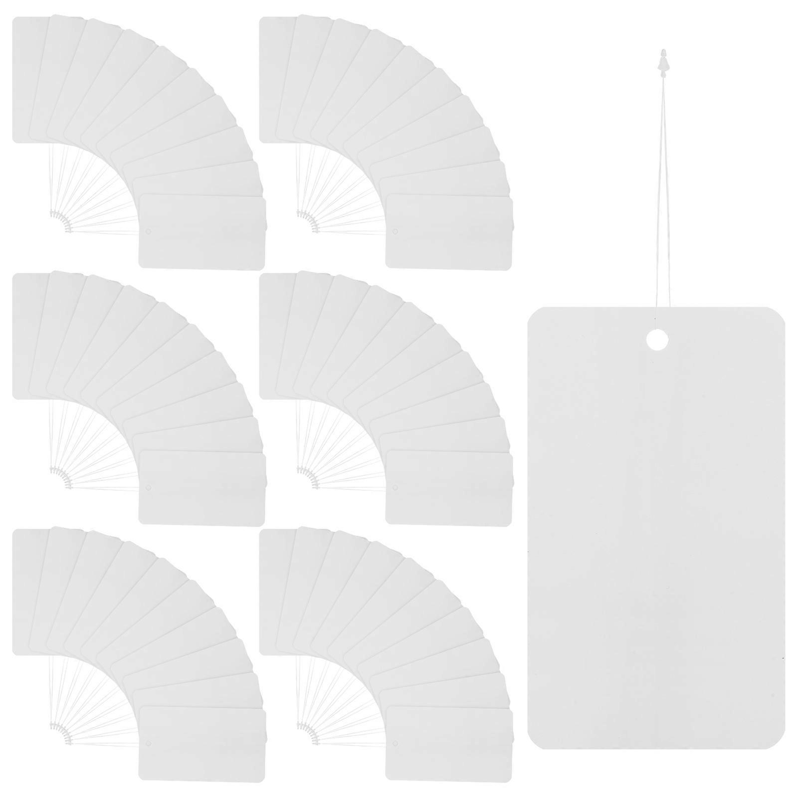 Blank White PVC Cards for Labeling 500Pcs with Lanyard Tags