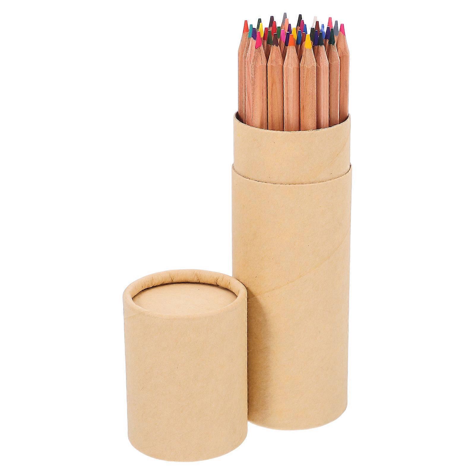 Art Pencil 36Pcs Pre-Sharpened Coloring Pencils Set Multi Colors Natural Wood For Sketching And Painting Storage Portability