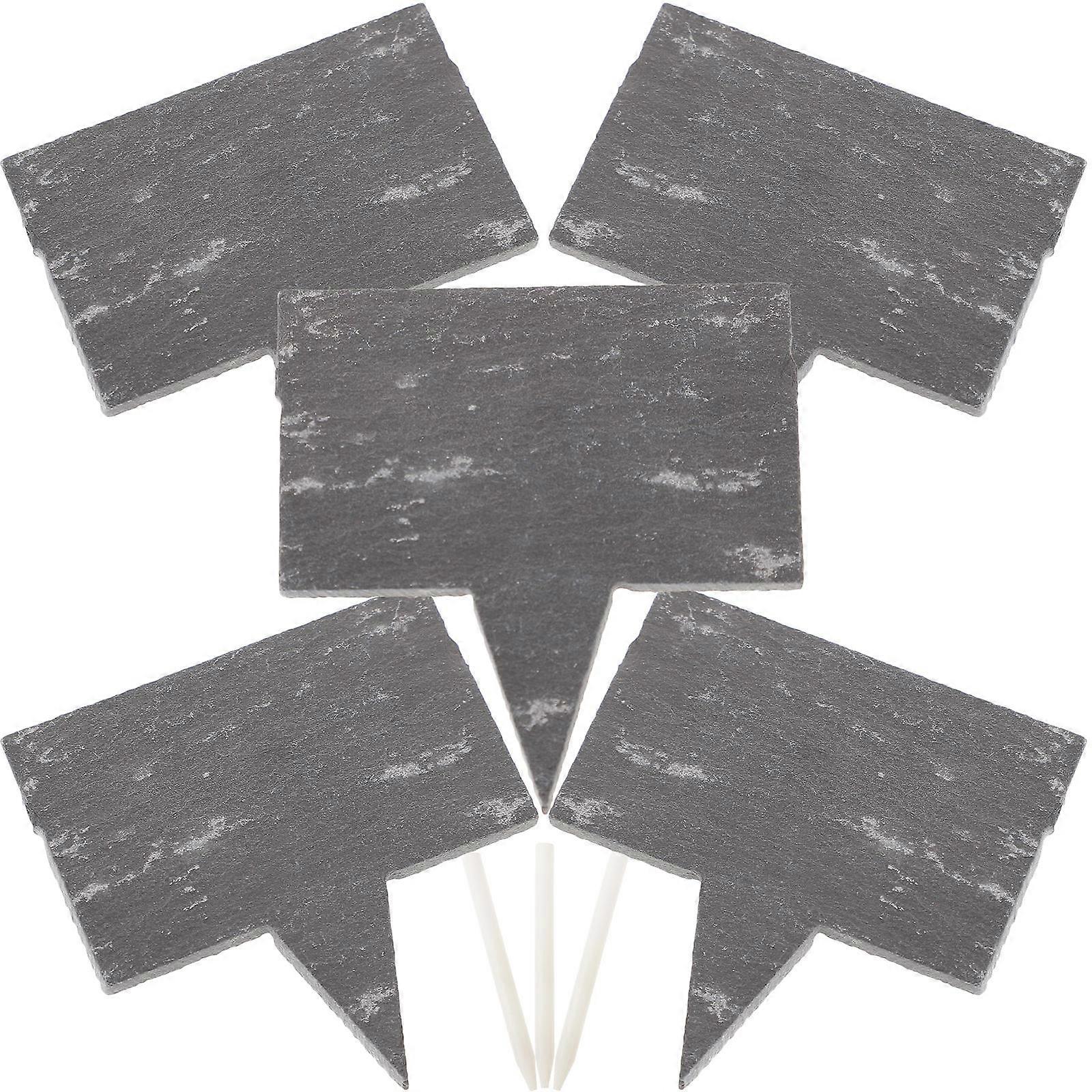 Mini Chalkboards Signs For Food Parties And Dinners Chalkboard Design 2.2×2.2×0.2in Guests Hosts 5Pcs